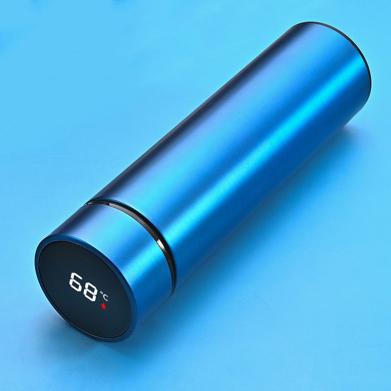 Garrafa Térmica com Termômetro Aço Inox Portátil