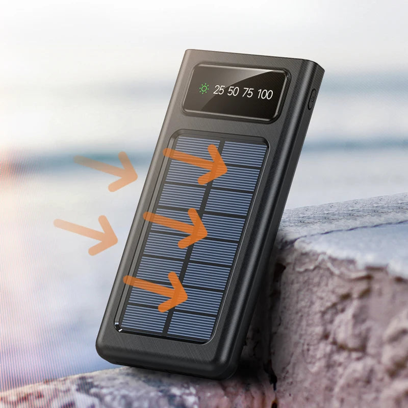 001 - Xiaomi Carregador de Bateria Solar Power Bank 200000mAh
