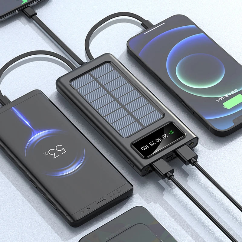 001 - Xiaomi Carregador de Bateria Solar Power Bank 200000mAh