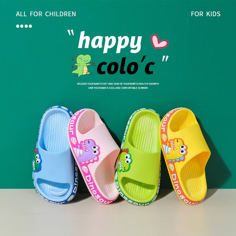 Chinelo Infantil Anti-Derrapante Dino Crocks