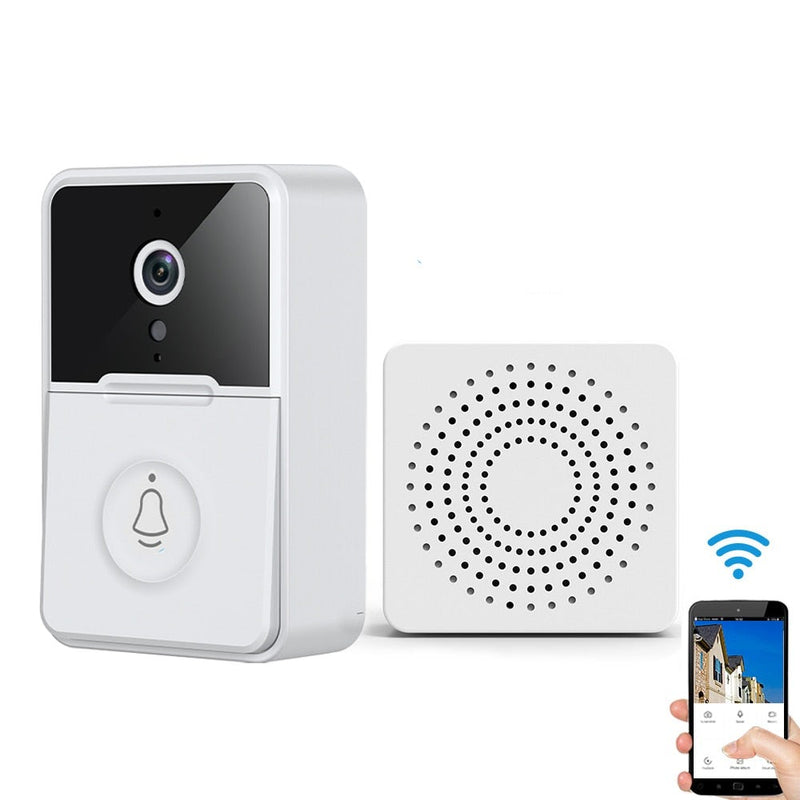 Campainha Inteligente Com Câmera & Receptor & Visão Noturna